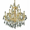 Lighting Business 2801D27G-RC 27 W x 26 H in. Maria Theresa Collection Hanging Fixture - Royal Cut, Gold Finish LI638129